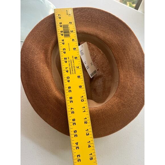 Urban Outfitters Women's Fedora Hat One Size Brown 3" Brim Cotton Blend NWT - Picture 6 of 8